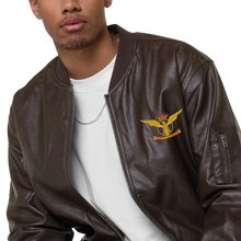 Cargar imagen en el visor de la galería, Cazadora bomber bordada con emblema de Aviación Civil Española