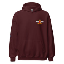 Cargar imagen en el visor de la galería, Sudadera con capucha y emblema del Ejército del Aire