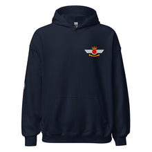 Cargar imagen en el visor de la galería, Sudadera con capucha y emblema del Ejército del Aire