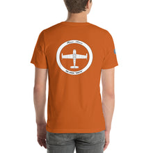 Cargar imagen en el visor de la galería, Camiseta con emblema vintage Ejército del Aire, modelo Hispano Aviación HA-200D "Saeta"