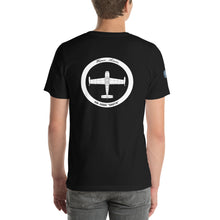Cargar imagen en el visor de la galería, Camiseta con emblema vintage Ejército del Aire, modelo Hispano Aviación HA-200D "Saeta"