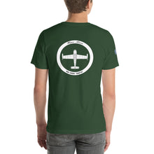 Cargar imagen en el visor de la galería, Camiseta con emblema vintage Ejército del Aire, modelo Hispano Aviación HA-200D "Saeta"