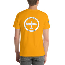 Cargar imagen en el visor de la galería, Camiseta con emblema vintage Ejército del Aire, modelo Hispano Aviación HA-200D "Saeta"
