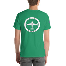 Cargar imagen en el visor de la galería, Camiseta con emblema vintage Ejército del Aire, modelo Hispano Aviación HA-200D "Saeta"