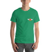 Cargar imagen en el visor de la galería, Camiseta con emblema vintage Ejército del Aire, modelo Hispano Aviación HA-200D "Saeta"