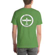 Cargar imagen en el visor de la galería, Camiseta con emblema vintage Ejército del Aire, modelo Hispano Aviación HA-200D "Saeta"