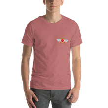 Cargar imagen en el visor de la galería, Camiseta con emblema vintage Ejército del Aire, modelo Hispano Aviación HA-200D "Saeta"