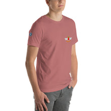 Cargar imagen en el visor de la galería, Camiseta con emblema vintage Ejército del Aire, modelo Hispano Aviación HA-200D "Saeta"