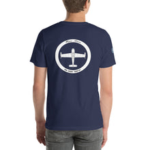 Cargar imagen en el visor de la galería, Camiseta con emblema vintage Ejército del Aire, modelo Hispano Aviación HA-200D "Saeta"