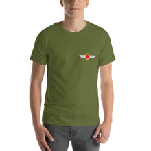 Cargar imagen en el visor de la galería, Camiseta con emblema vintage Ejército del Aire, modelo Hispano Aviación HA-200D "Saeta"