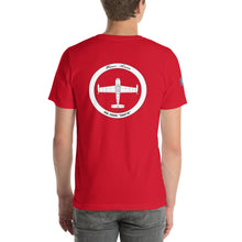 Cargar imagen en el visor de la galería, Camiseta con emblema vintage Ejército del Aire, modelo Hispano Aviación HA-200D "Saeta"