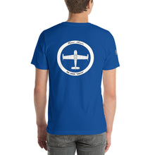 Cargar imagen en el visor de la galería, Camiseta con emblema vintage Ejército del Aire, modelo Hispano Aviación HA-200D "Saeta"