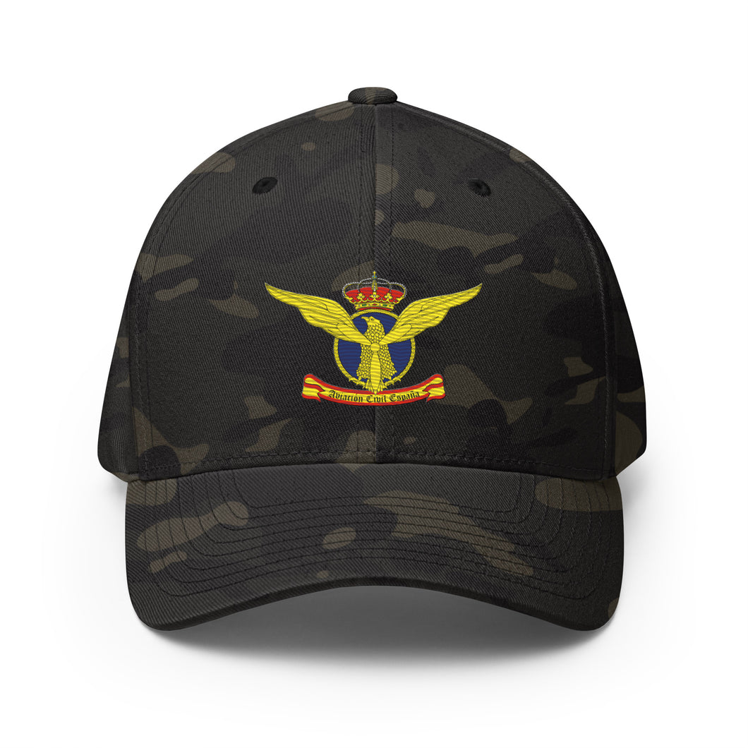 Gorra bordada con emblema actual Aviación Civil Española