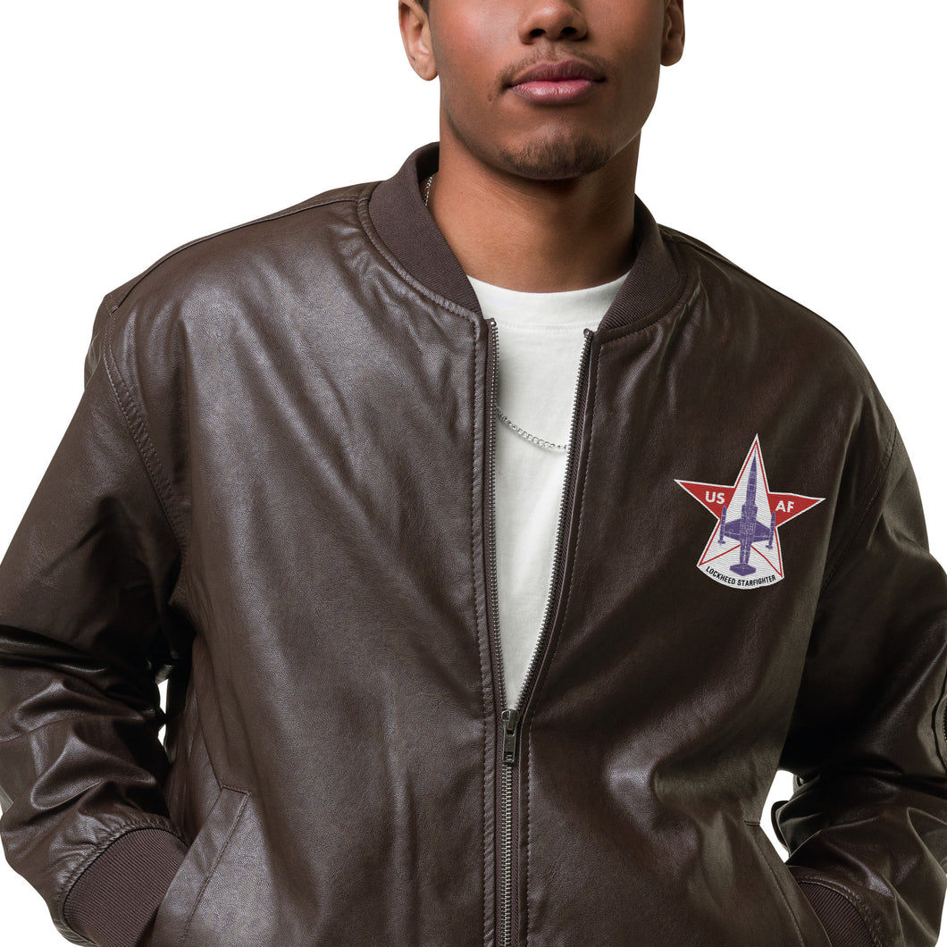 Cazadora bomber bordada con emblema Lockheed F-104G 