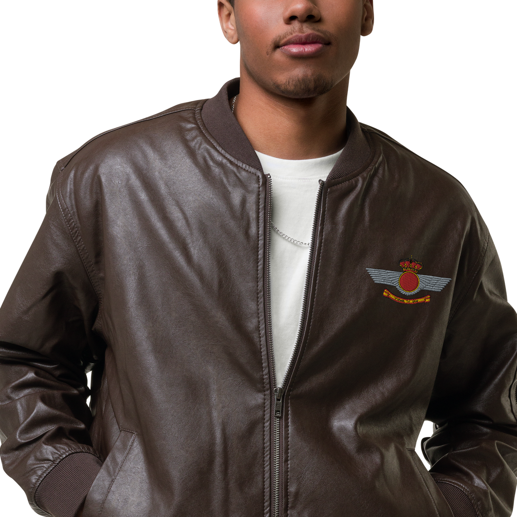 Cazadora bomber bordada con emblema del Ejército del Aire